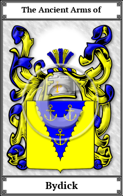Bydick Family Crest Download (JPG)  Book Plated - 150 DPI