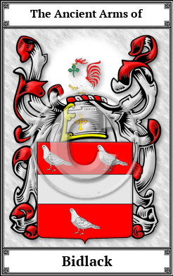 Bidlack Family Crest Download (JPG)  Book Plated - 150 DPI