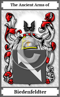 Biedenfeldter Family Crest Download (JPG)  Book Plated - 150 DPI