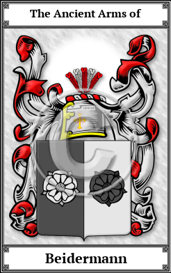 Beidermann Family Crest Download (JPG)  Book Plated - 150 DPI