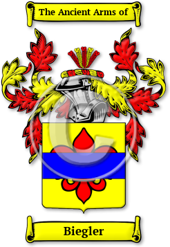 Biegler Family Crest Download (jpg) Legacy Series - 150 DPI