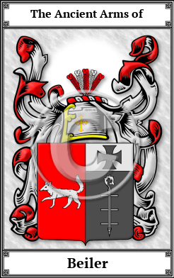 Beiler Family Crest Download (JPG) Book Plated - 600 DPI