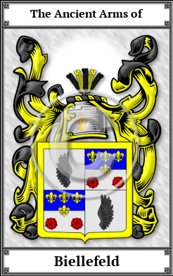 Biellefeld Family Crest Download (JPG)  Book Plated - 150 DPI