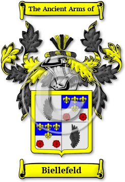 Biellefeld Family Crest Download (jpg) Legacy Series - 150 DPI