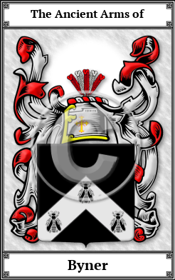 Byner Family Crest Download (JPG)  Book Plated - 150 DPI