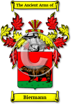 Biermann Family Crest Download (jpg) Legacy Series - 150 DPI