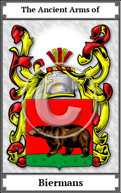 Biermans Family Crest Download (JPG)  Book Plated - 150 DPI