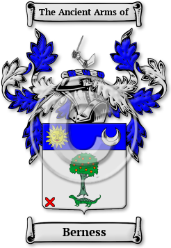 Berness Family Crest Download (jpg) Legacy Series - 150 DPI