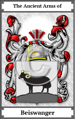 Beiswanger Family Crest Download (JPG)  Book Plated - 150 DPI