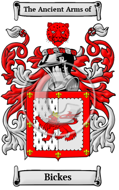 Bickes Family Crest/Coat of Arms