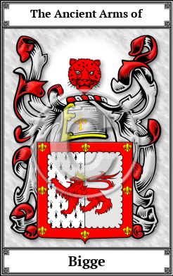 Bigge Family Crest Download (JPG) Book Plated - 600 DPI