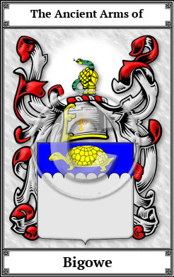 Bigowe Family Crest Download (JPG) Book Plated - 600 DPI