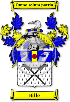 Bille Family Crest Download (jpg) Legacy Series - 150 DPI