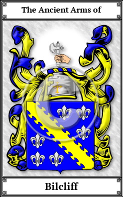 Bilcliff Family Crest Download (JPG)  Book Plated - 150 DPI