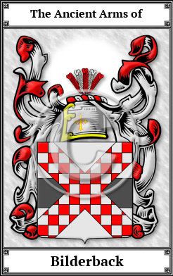 Bilderback Family Crest Download (JPG)  Book Plated - 150 DPI