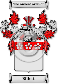 Billett Family Crest Download (jpg) Legacy Series - 150 DPI