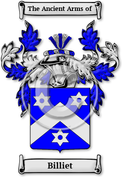 Billiet Family Crest Download (jpg) Legacy Series - 150 DPI