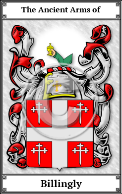 Billingly Family Crest Download (JPG)  Book Plated - 150 DPI