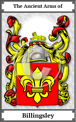 Billingsley Family Crest Download (JPG)  Book Plated - 150 DPI