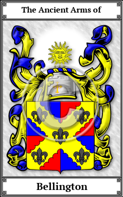 Bellington Family Crest Download (JPG)  Book Plated - 150 DPI