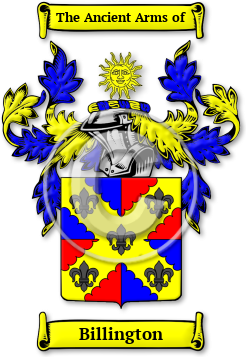Billington Family Crest Download (JPG) Legacy Series - 600 DPI