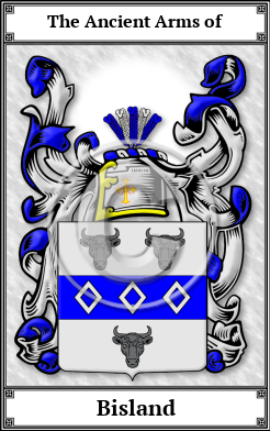 Bisland Family Crest Download (JPG) Book Plated - 600 DPI