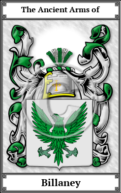 Billaney Family Crest Download (JPG)  Book Plated - 150 DPI