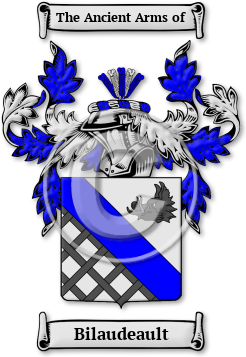 Bilaudeault Family Crest Download (jpg) Legacy Series - 150 DPI