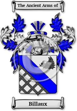Billaux Family Crest Download (jpg) Legacy Series - 150 DPI