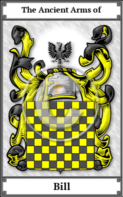 Bill Family Crest Download (JPG) Book Plated - 600 DPI