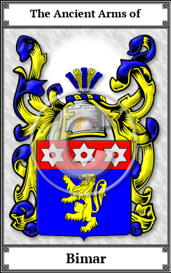 Bimar Family Crest Download (JPG)  Book Plated - 150 DPI