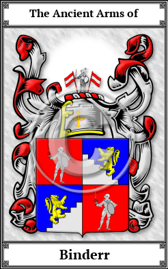 Binderr Family Crest Download (JPG)  Book Plated - 150 DPI