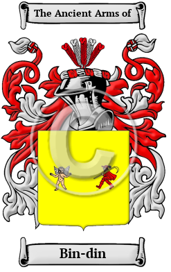 Bin-din Family Crest Download (JPG) Heritage Series - 300 DPI