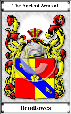 Bendlowes Family Crest Download (JPG)  Book Plated - 150 DPI