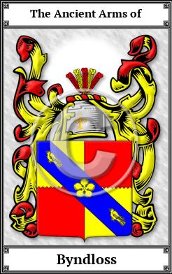 Byndloss Family Crest Download (JPG)  Book Plated - 150 DPI