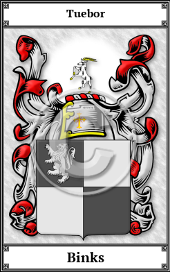 Binks Family Crest Download (JPG) Book Plated - 300 DPI