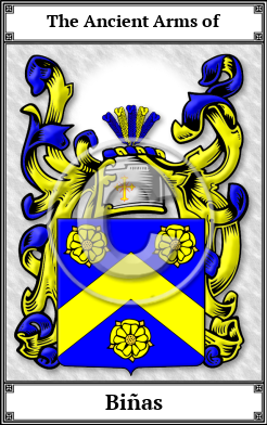 Biñas Family Crest Download (JPG)  Book Plated - 150 DPI