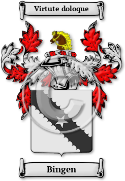 Bingen Family Crest Download (jpg) Legacy Series - 150 DPI