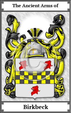 Birkbeck Family Crest Download (JPG)  Book Plated - 150 DPI