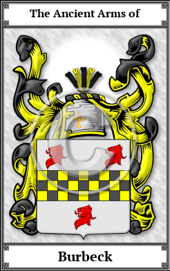 Burbeck Family Crest Download (JPG)  Book Plated - 150 DPI