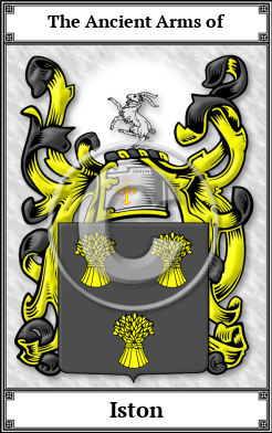 Iston Family Crest Download (JPG)  Book Plated - 150 DPI