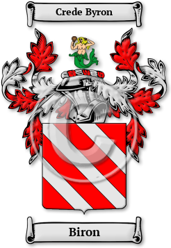 Biron Family Crest Download (jpg) Legacy Series - 150 DPI