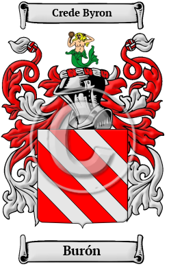 Burón Family Crest/Coat of Arms