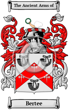Bertee Family Crest/Coat of Arms