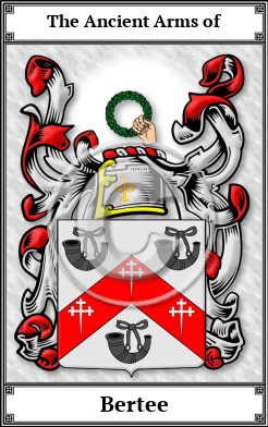 Bertee Family Crest Download (JPG)  Book Plated - 150 DPI