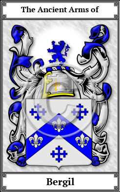 Bergil Family Crest Download (JPG)  Book Plated - 150 DPI