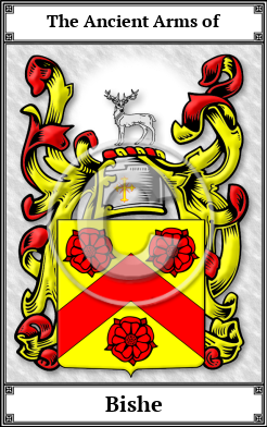 Bishe Family Crest Download (JPG)  Book Plated - 150 DPI