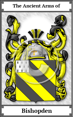 Bishopden Family Crest Download (JPG)  Book Plated - 150 DPI