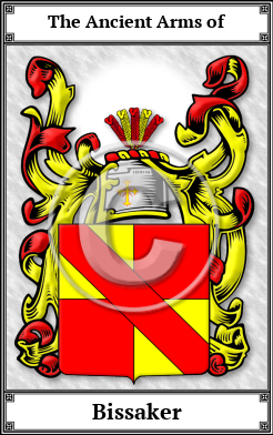 Bissaker Family Crest Download (JPG)  Book Plated - 150 DPI