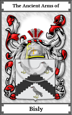 Bisly Family Crest Download (JPG)  Book Plated - 150 DPI